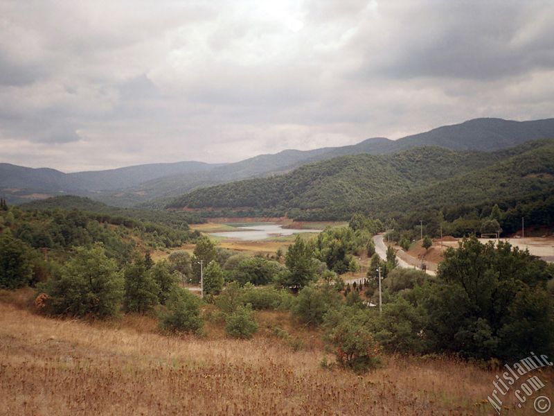 View of Termal-Gokcedere Village in Yalova city of Turkey.
